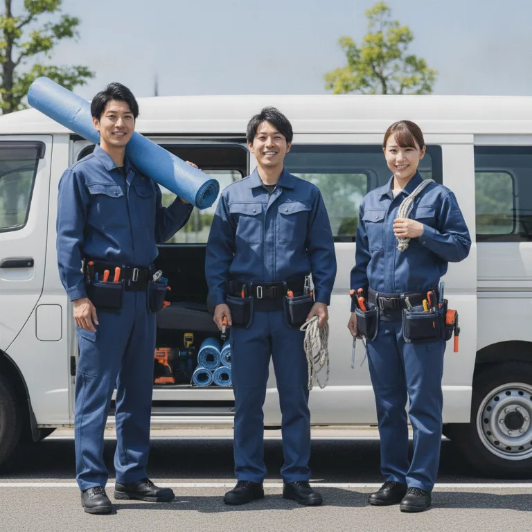 屋根のシート掛け 南林間